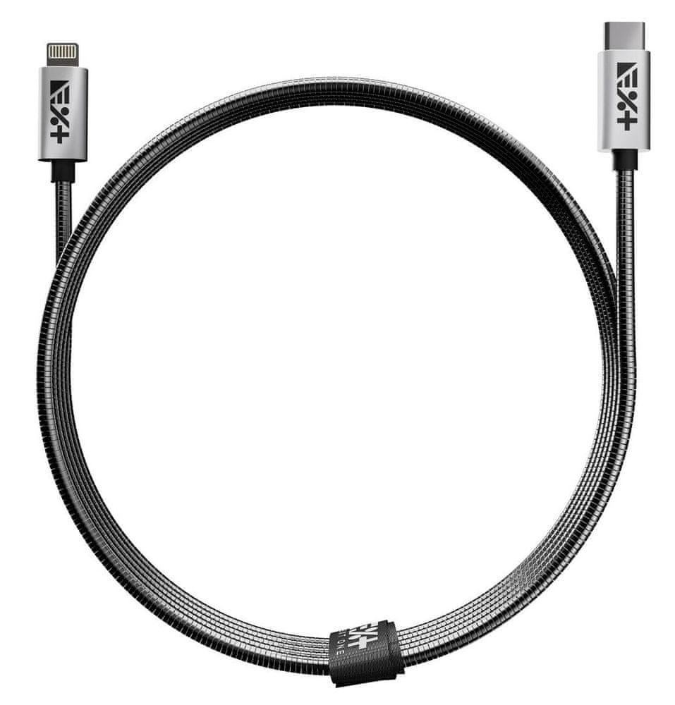Next One USB-C do Lightning Metallic Cable 1.2m - Silver, LGHT-USBC-MET-SL